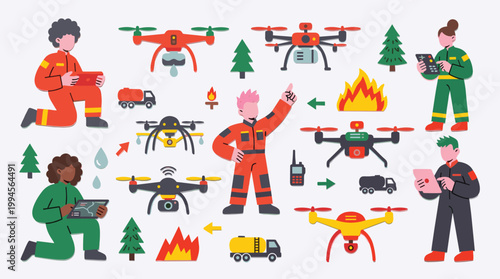 Drone technology aids firefighters in wildfire response and surveillance operations