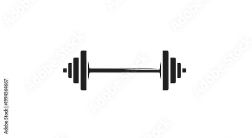 Minimalist Dumbbell Icon