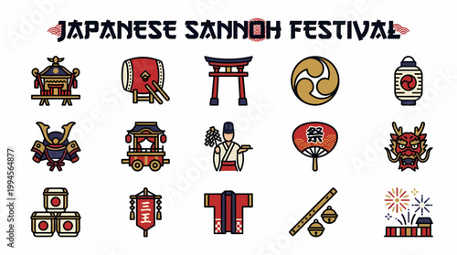 Japanese Sanno Festival Icons: Tradition, Culture, Celebration