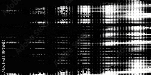 Abstract black and white texture with distorted horizontal lines