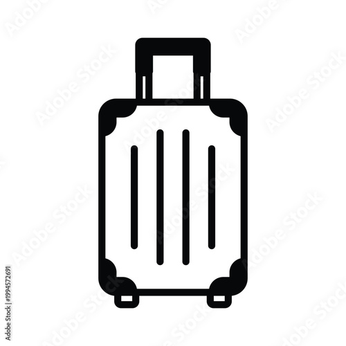Travel Luggage Vector icon which can easily modify or edit