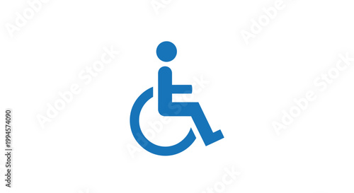 Accessible icon signifying disability inclusion and mobility in various contexts or spaces