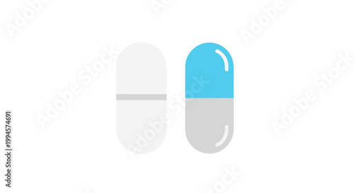 Medical capsule illustrations showcasing healthcare, medical treatments, and pharmaceutical designs