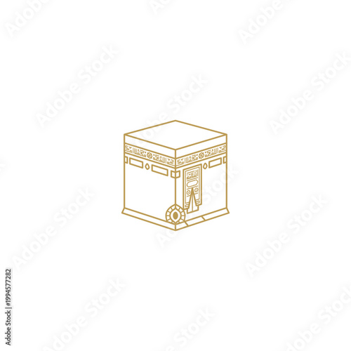 Kaaba Mecca Islamic Holy Box.