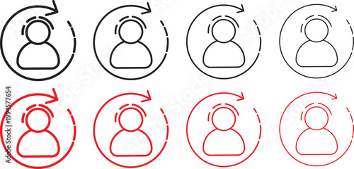 customer retention icon set in thin line style, featuring minimalist vector symbols for loyalty programs and client engagement. Comprehensive customer retention and loyalty icon set for 2026
