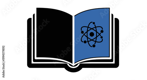 Conceptual illustration depicting a scientific concept encapsulated within the pages of a book