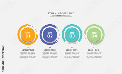 Presentation business abstract background infographic template colorful