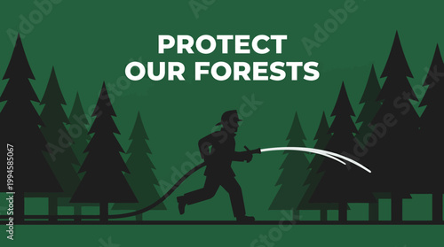 Protecting forests from fires with care.