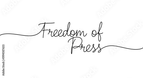 Freedom of Press Written Text.