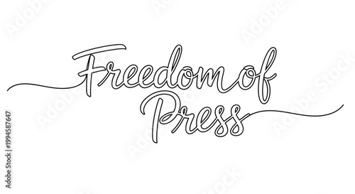 Freedom of Press Written Words.