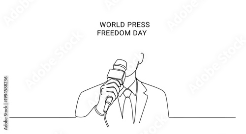 Man speaking into a microphone.