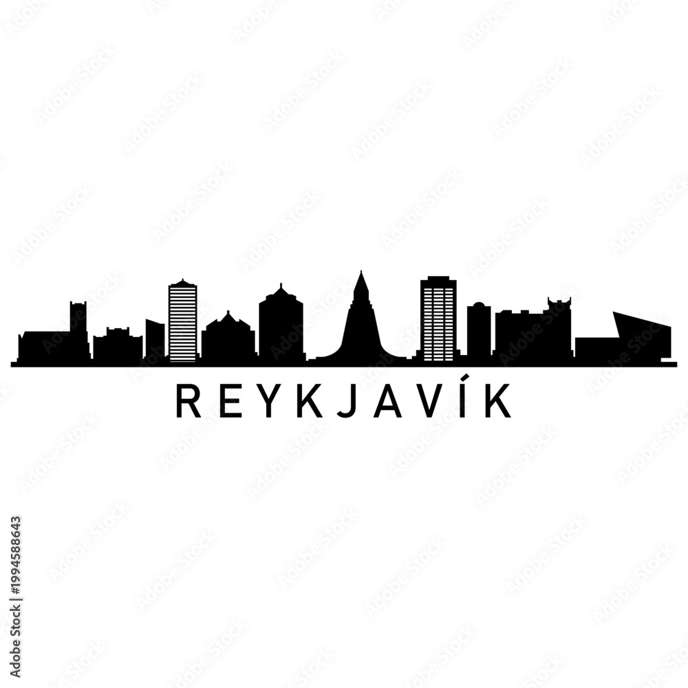 Fototapeta premium Reykjavik skyline