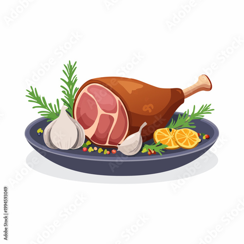 Lammkeule mit Kräutern