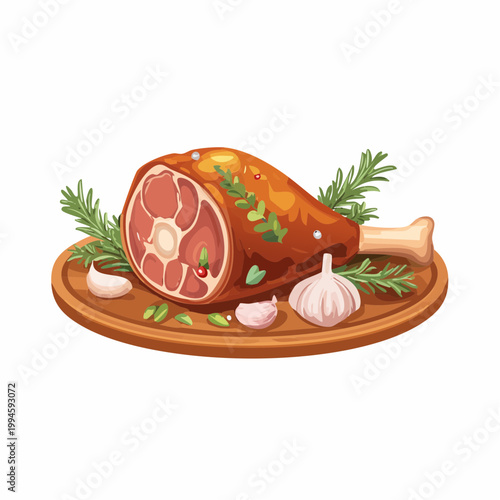 Lammkeule mit Kräutern