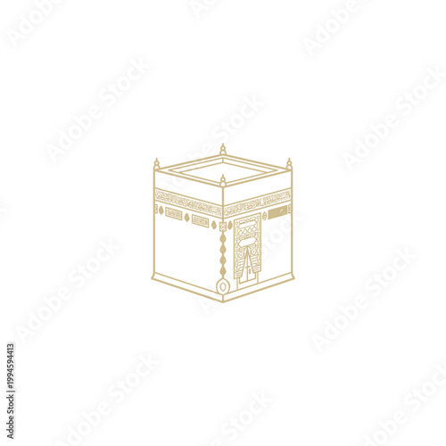 Принти на полотні Kaaba Mecca Islamic Holy Place.