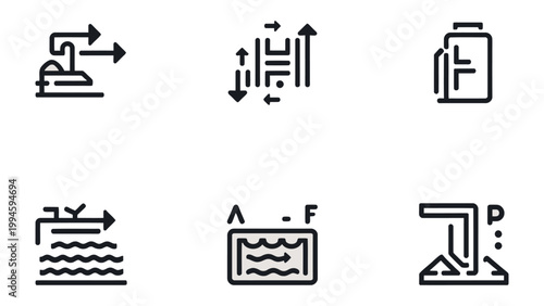 Abstract Icons Collection: A collection of meticulously crafted abstract icons, each a symbol of the creative process and innovative ideas.