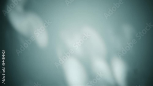 Soft abstract shadow background with diffused light and blurred organic shapes in cool tones, 4K