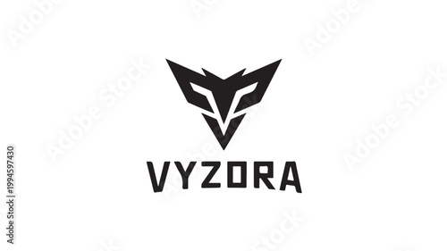 Vyzora Bold Letter V Logo - Abstract Sharp Geometric Vector for Professional Corporate Branding