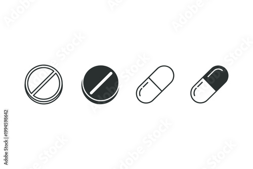 Pill and Capsule Icons