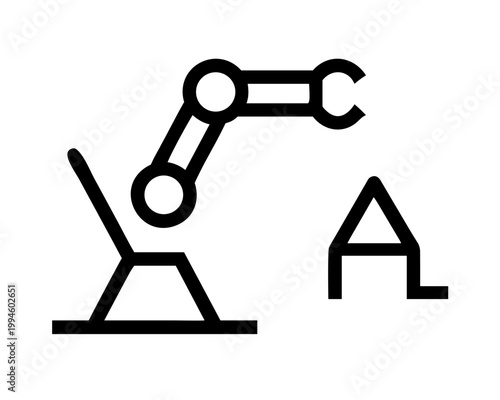 Oil and gas pump icon vector illustration for industrial equipment construction repair and business concept