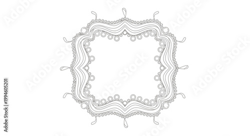 Intricate Ornate Frame Border Design.