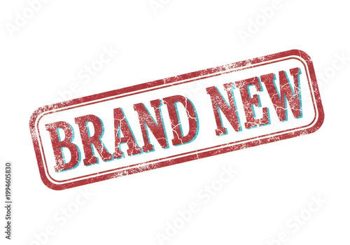 Vibrant new brand launch with pixel art ribbon design isolated on white background