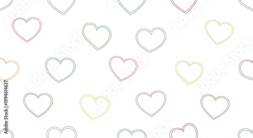 Hearts Pattern Design Elements.