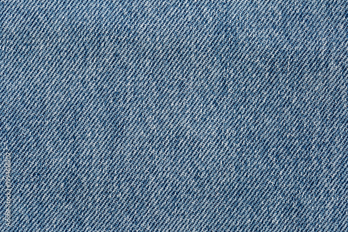 Closeup, macro of blue jeans denim fabric texture