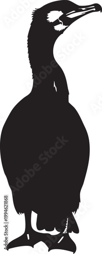 Black silhouette of a woman with long hair in profile view woman profile side view monochrome