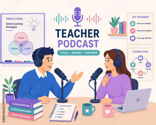 Teacher Podcast Inspiring Educators with Engaging Content for Active Learning and Professional Development