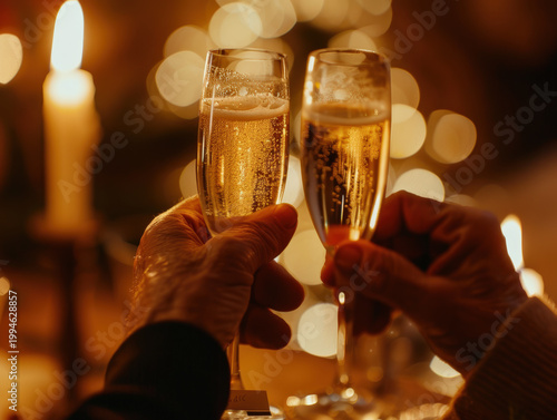 Celebratory Champagne Toast