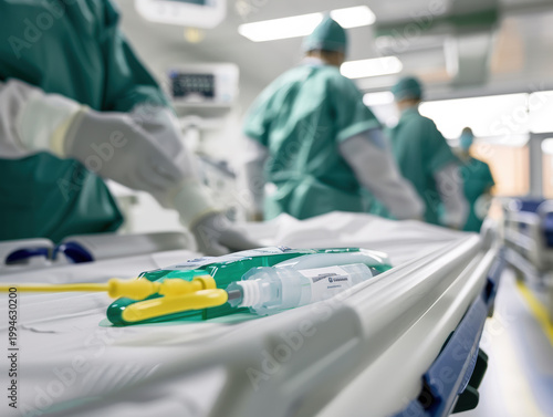 Medical Team in Busy Hospital Environment