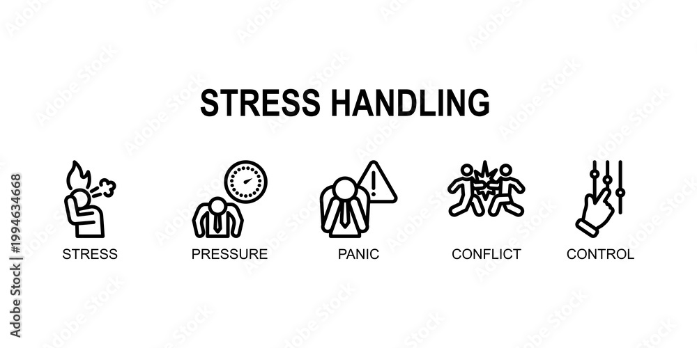 Fototapeta premium Stress Handling,Techniques and methods to manage pressure effectively, maintain focus, and improve performance in demanding situations