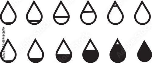 Priblack, illustration, collection, white, minimalist, tear, background, vector, design, teardrop, droplet,nt