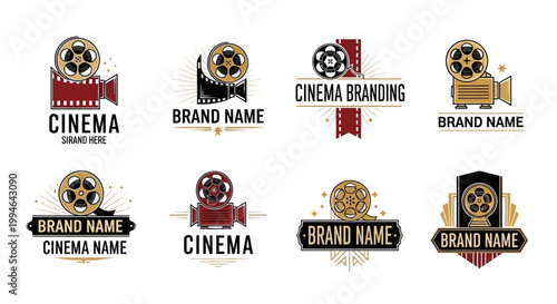 cinema branding logo design templates.