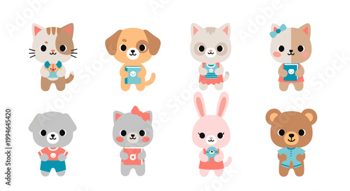 A cheerful and friendly cartoon dog radiates positivity and approachability. Perfect for children's content, marketing, and creating a welcoming brand