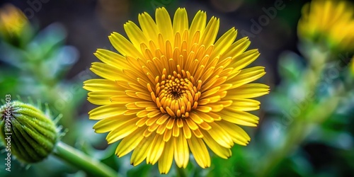 Bright yellow petals unfurl from delicate white center