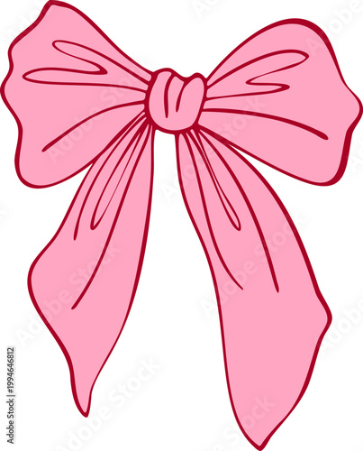 Pink Bow Ribbon