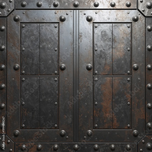 Futuristic Sci Fi Metal Panels