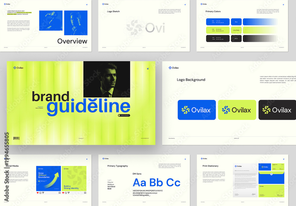 Corporate Brand Identity Guidelines Presentation Layout Stock Template ...