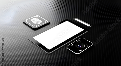 Smartphone and accessories on table.