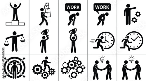 Various aspects of business and work