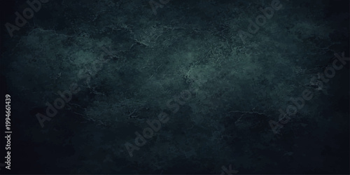 A dark blue grunge wall texture with a vintage black paint pattern on a blank weathered surface creates an old textured paper backdrop design