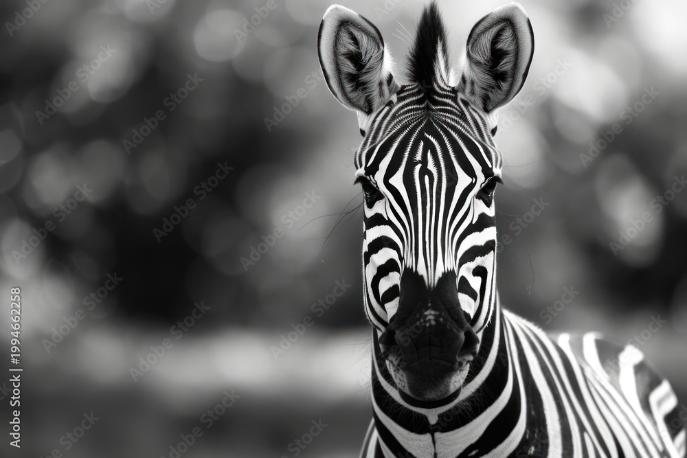 Fototapeta premium Zebra wildlife zebra animal.