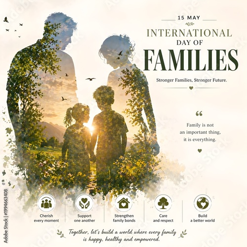 International day of families celebrated with nature-infused silhouettes