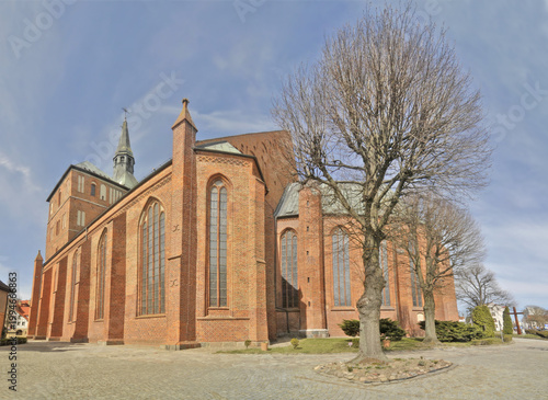 The Co-Cathedral Basilica of the Assumption of the Blessed Virgin Mary also called Kołobrzeg Cathedral located in the city of Kołobrzeg in Poland