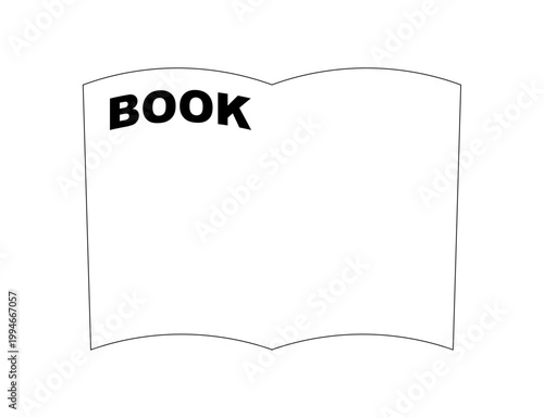 シンプルな本のイラスト