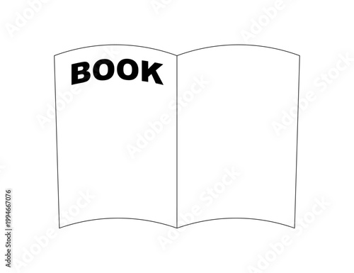 シンプルな本のイラスト