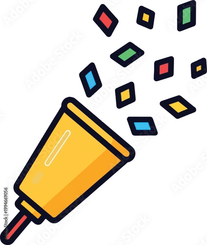 Colorful filmstrip, movie clapper, cinematic icons, vector graphics