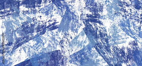 Blue and white abstract brushstroke texture background